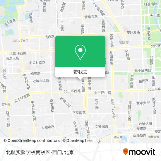 北航实验学校南校区-西门地图