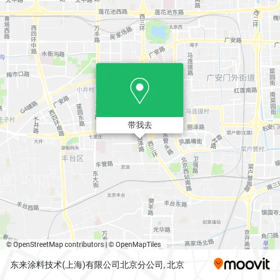 东来涂料技术(上海)有限公司北京分公司地图