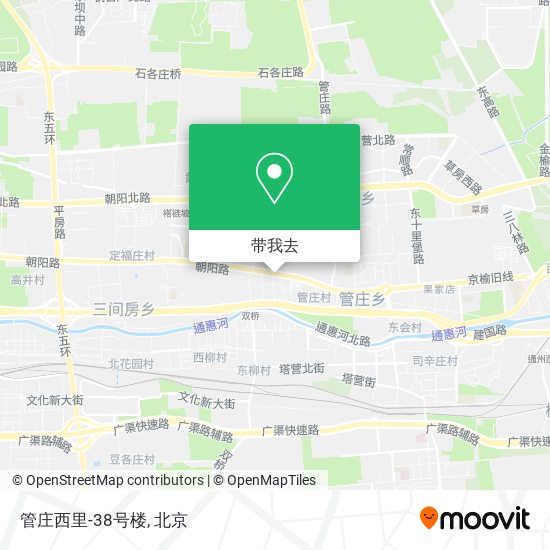 管庄西里-38号楼地图