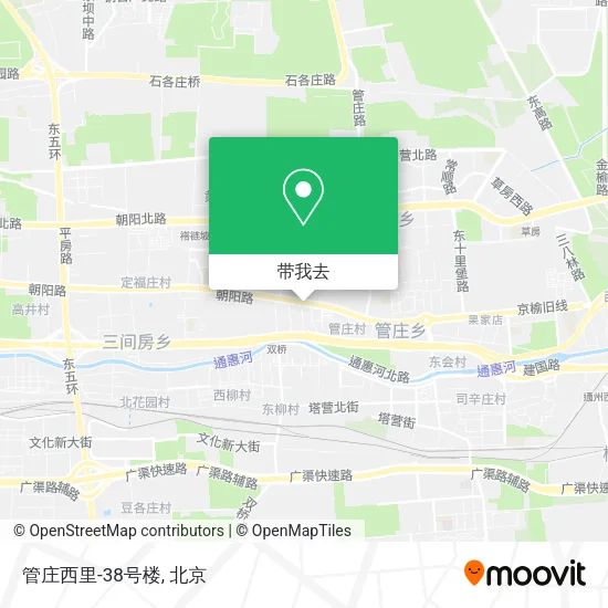 管庄西里-38号楼地图