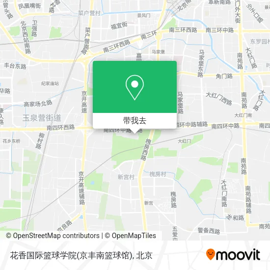 花香国际篮球学院(京丰南篮球馆)地图