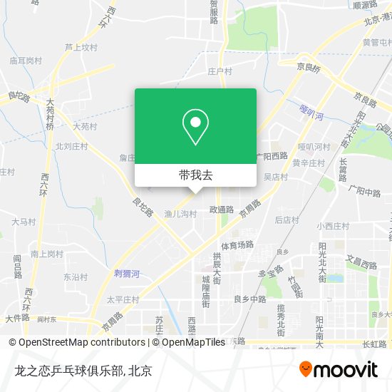 龙之恋乒乓球俱乐部地图