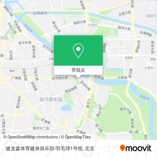 健龙森体育健身俱乐部-羽毛球1号馆地图