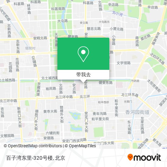 百子湾东里-320号楼地图