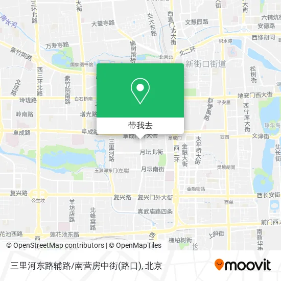 三里河东路辅路/南营房中街(路口)地图