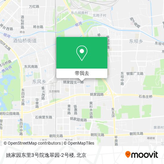 姚家园东里3号院逸翠园-2号楼地图