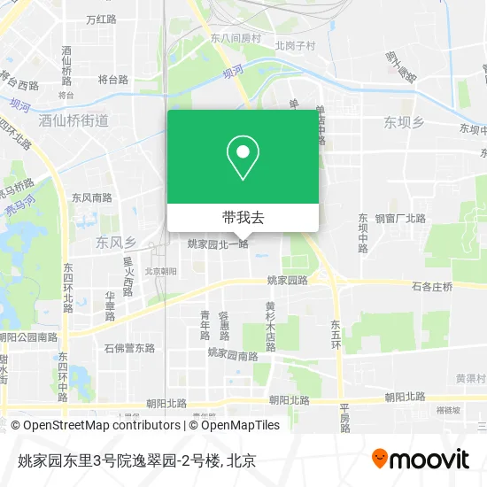 姚家园东里3号院逸翠园-2号楼地图