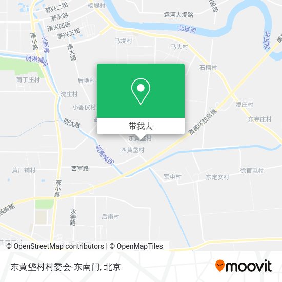 东黄垡村村委会-东南门地图