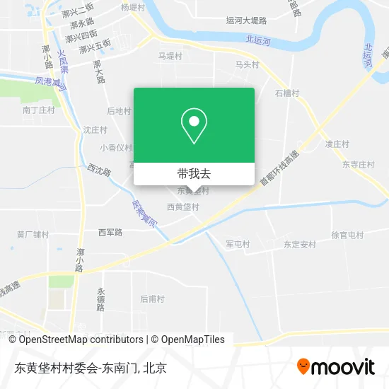 东黄垡村村委会-东南门地图
