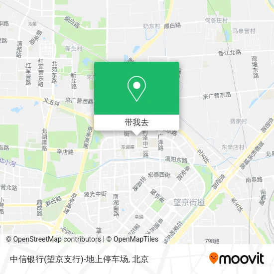 中信银行(望京支行)-地上停车场地图