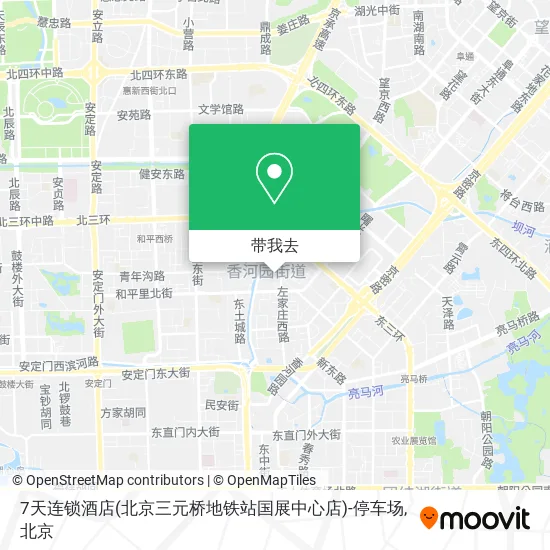 7天连锁酒店(北京三元桥地铁站国展中心店)-停车场地图