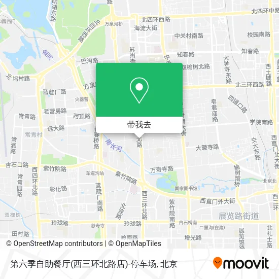 第六季自助餐厅(西三环北路店)-停车场地图