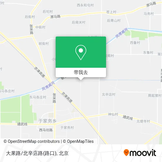 大果路/北辛店路(路口)地图