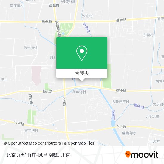 北京九华山庄-风吕别墅地图