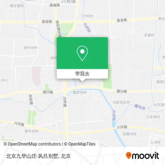 北京九华山庄-风吕别墅地图