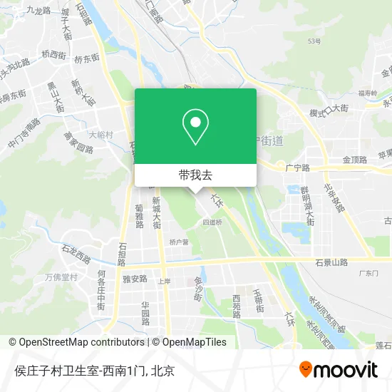 侯庄子村卫生室-西南1门地图