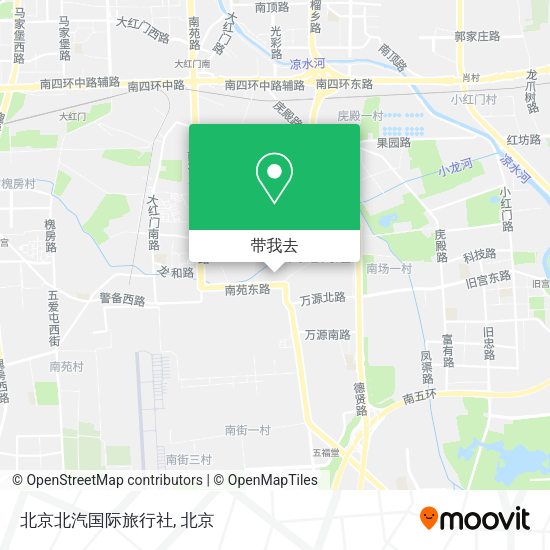 北京北汽国际旅行社地图