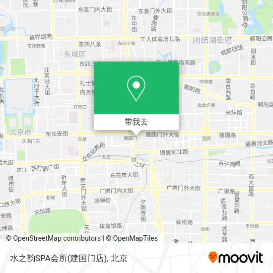 水之韵SPA会所(建国门店)地图