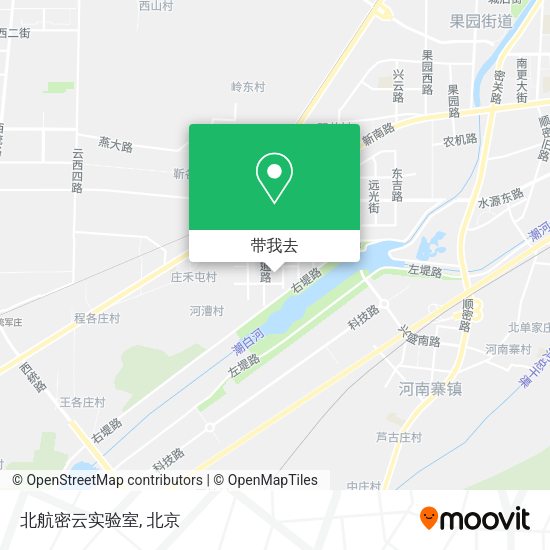北航密云实验室地图
