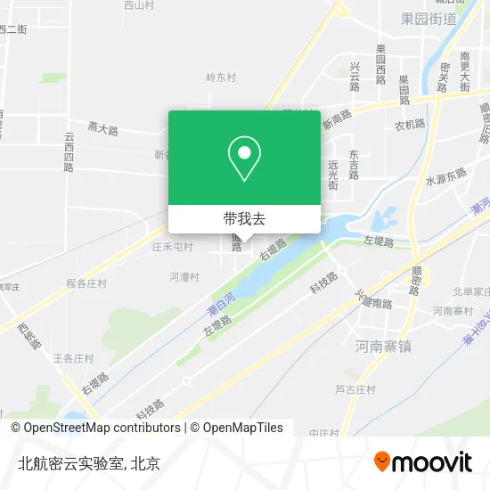 北航密云实验室地图