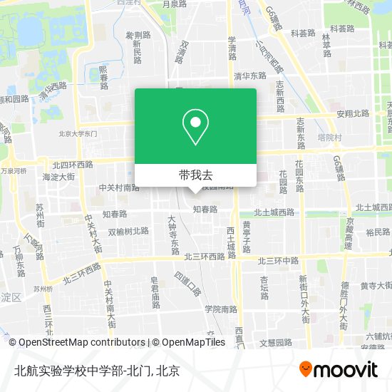 北航实验学校中学部-北门地图