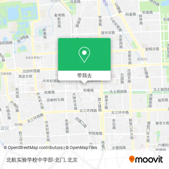 北航实验学校中学部-北门地图