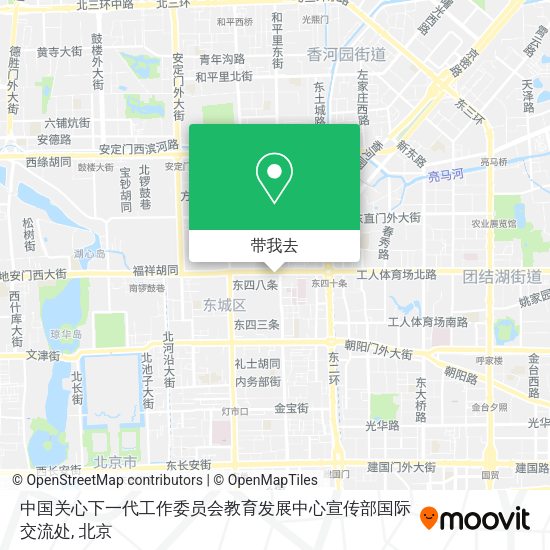 中国关心下一代工作委员会教育发展中心宣传部国际交流处地图