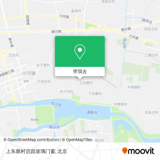上东廓村启昌玻璃门窗地图