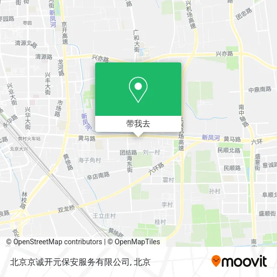北京京诚开元保安服务有限公司地图