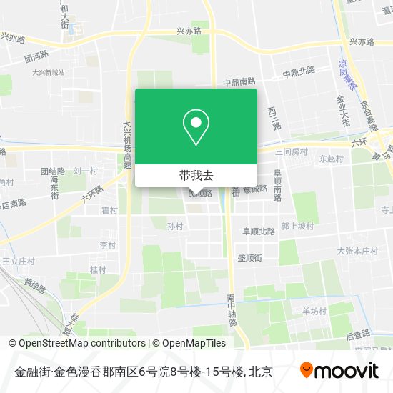 金融街·金色漫香郡南区6号院8号楼-15号楼地图