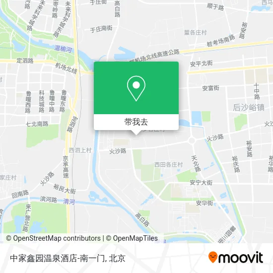 中家鑫园温泉酒店-南一门地图