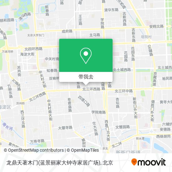 龙鼎天著木门(蓝景丽家大钟寺家居广场)地图