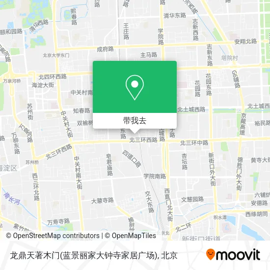 龙鼎天著木门(蓝景丽家大钟寺家居广场)地图