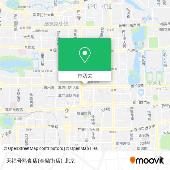 天福号熟食店(金融街店)地图