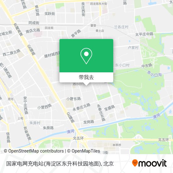 国家电网充电站(海淀区东升科技园地面)地图