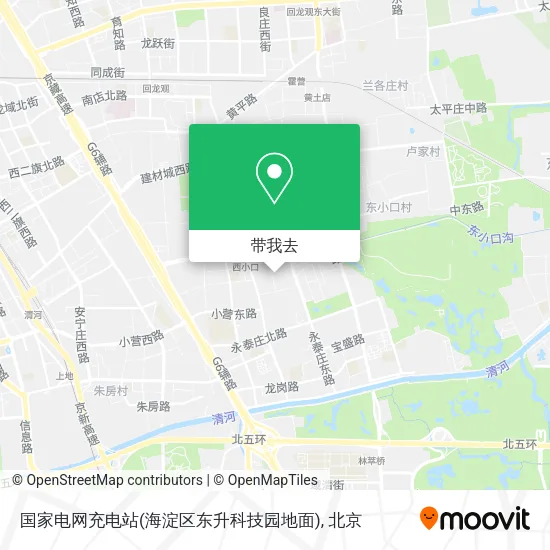 国家电网充电站(海淀区东升科技园地面)地图
