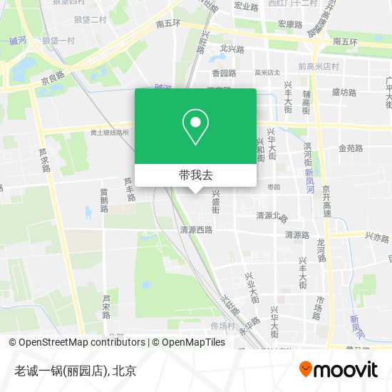 老诚一锅(丽园店)地图