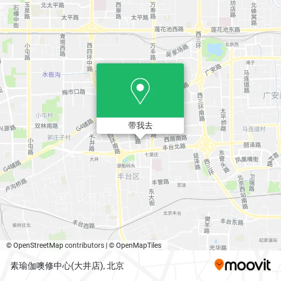 素瑜伽噢修中心(大井店)地图