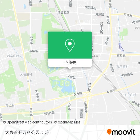 大兴首开万科公园地图