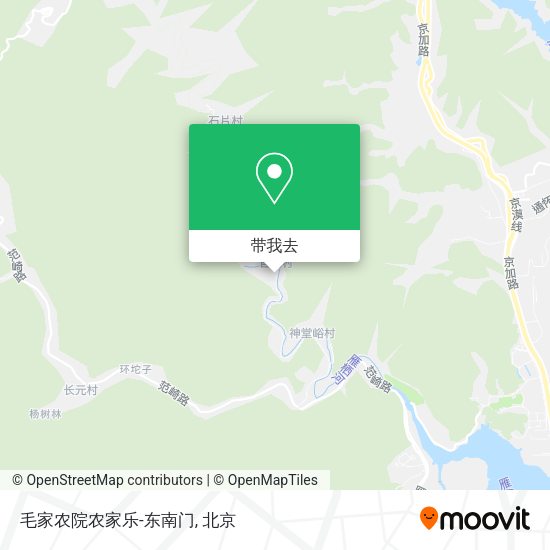 毛家农院农家乐-东南门地图