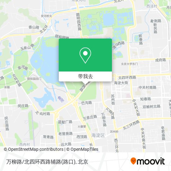 万柳路/北四环西路辅路(路口)地图