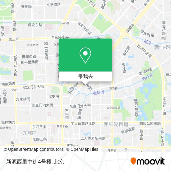 新源西里中街4号楼地图