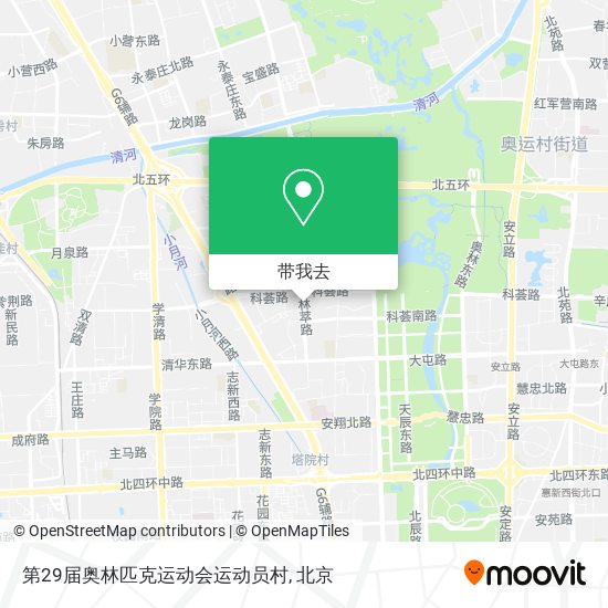 第29届奥林匹克运动会运动员村地图