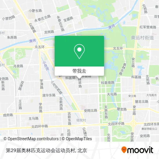 第29届奥林匹克运动会运动员村地图