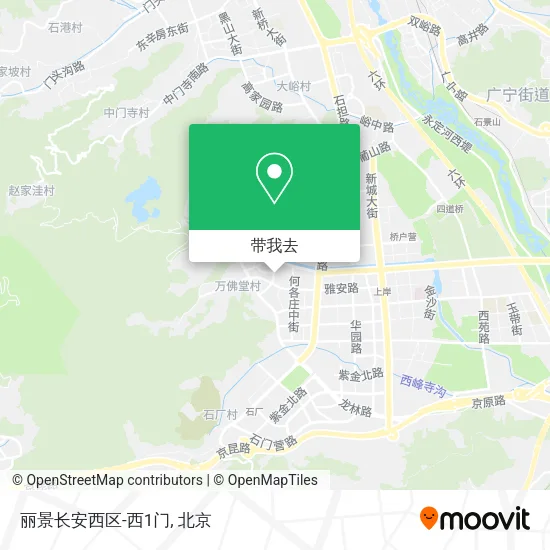 丽景长安西区-西1门地图