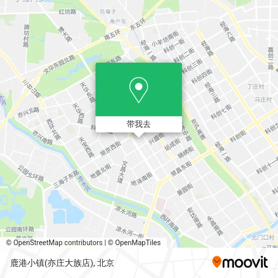 鹿港小镇(亦庄大族店)地图