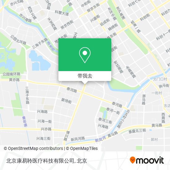 北京康易聆医疗科技有限公司地图