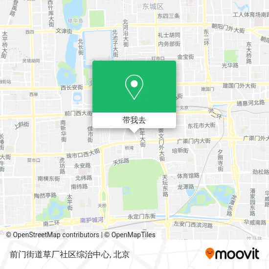 前门街道草厂社区综治中心地图