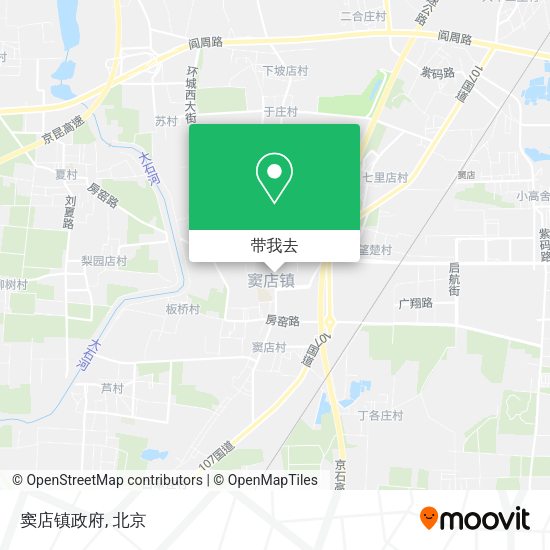 窦店镇政府地图