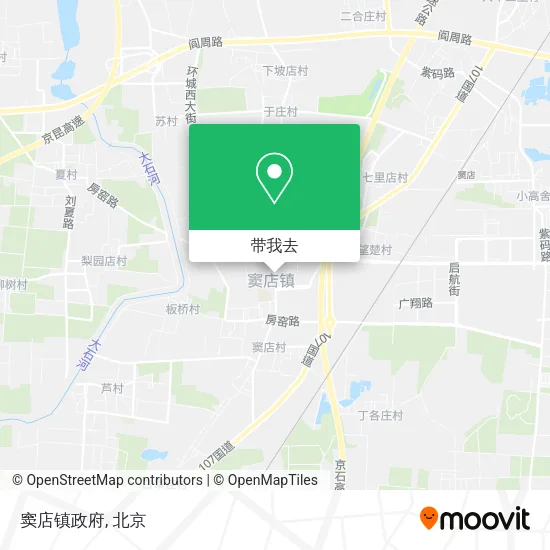 窦店镇政府地图